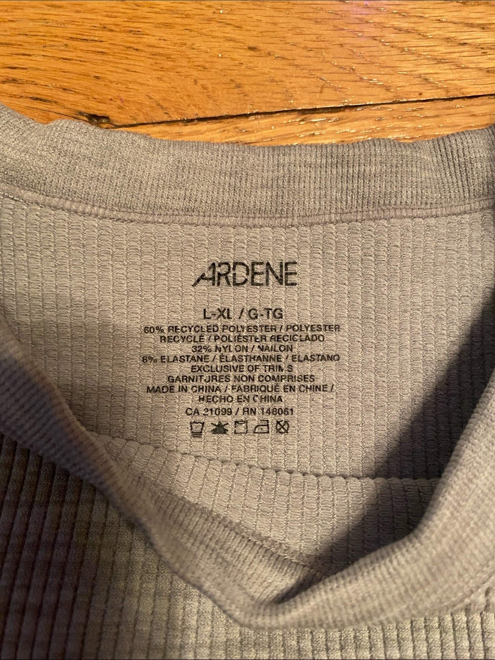 Grey Ardene Ribbed top - Picture 2 of 2